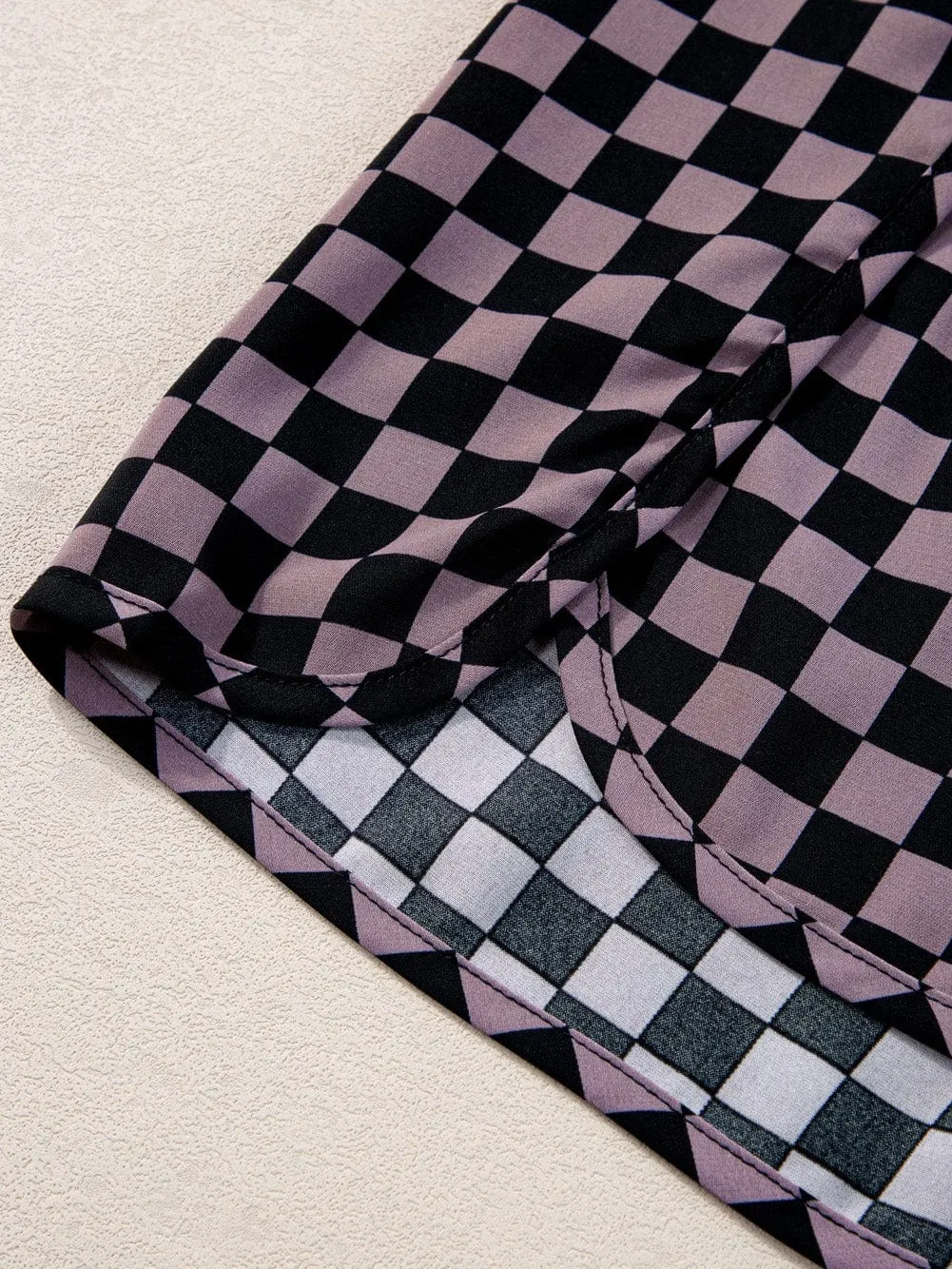 Breathable Checkered Workout Shorts