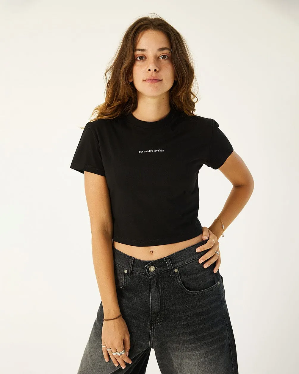 But Daddy I Love Him Cropped Tee