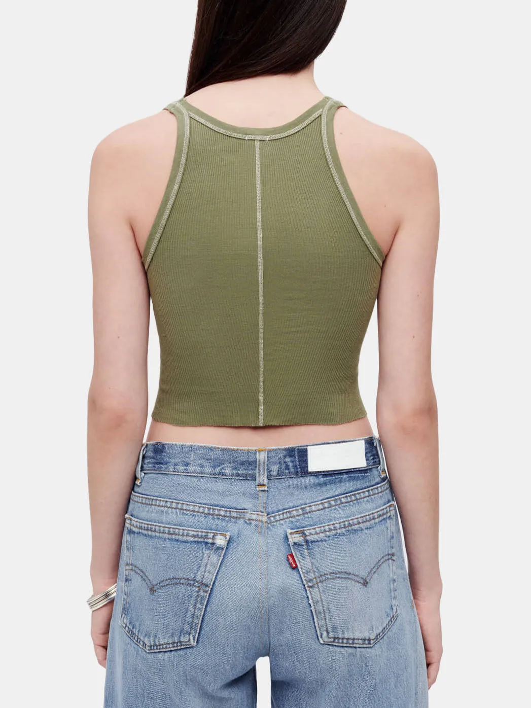 Cropped Ribbed Tank