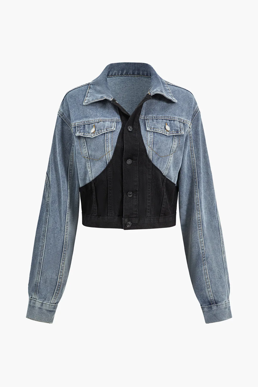 Denim Patchwork Outerwear