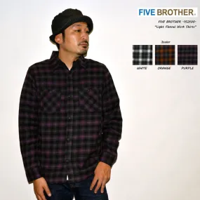 FIVE BROTHER "152100" LIGHT FLANNEL WORK SHIRTS