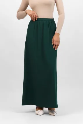 Flowy Maxi Skirt - Emerald