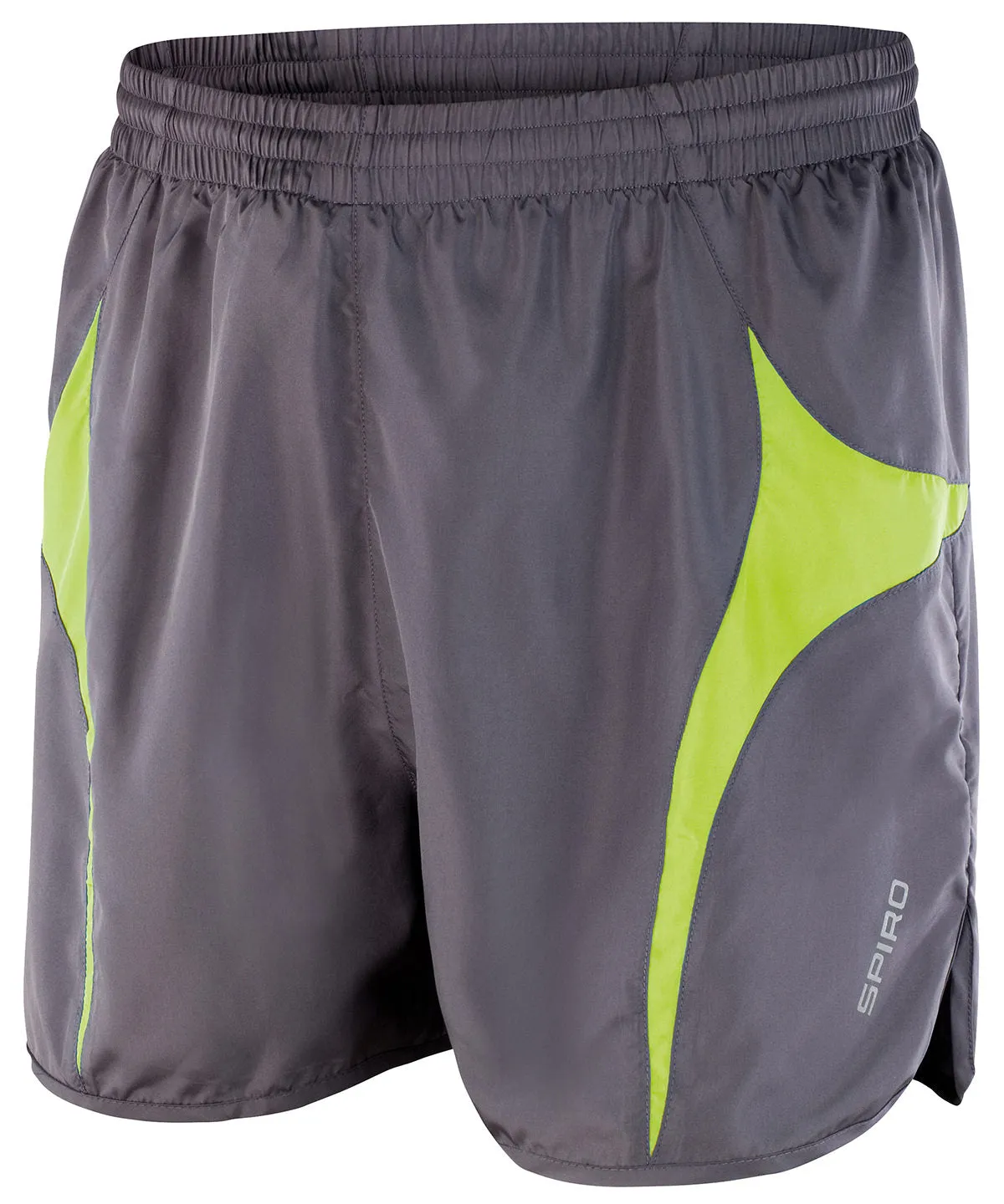 Grey/Lime - Spiro micro-lite running shorts