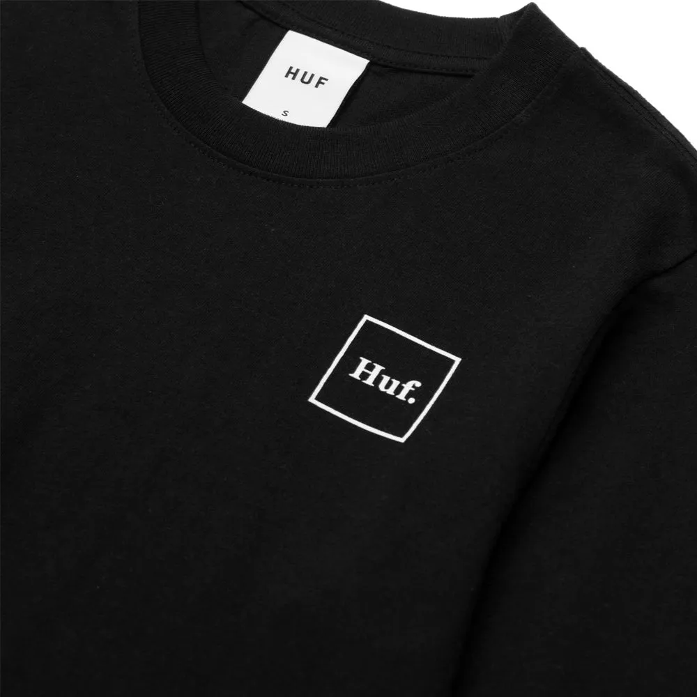 HUF DOMESTIC L/S CROP T-SHIRT// BLACK