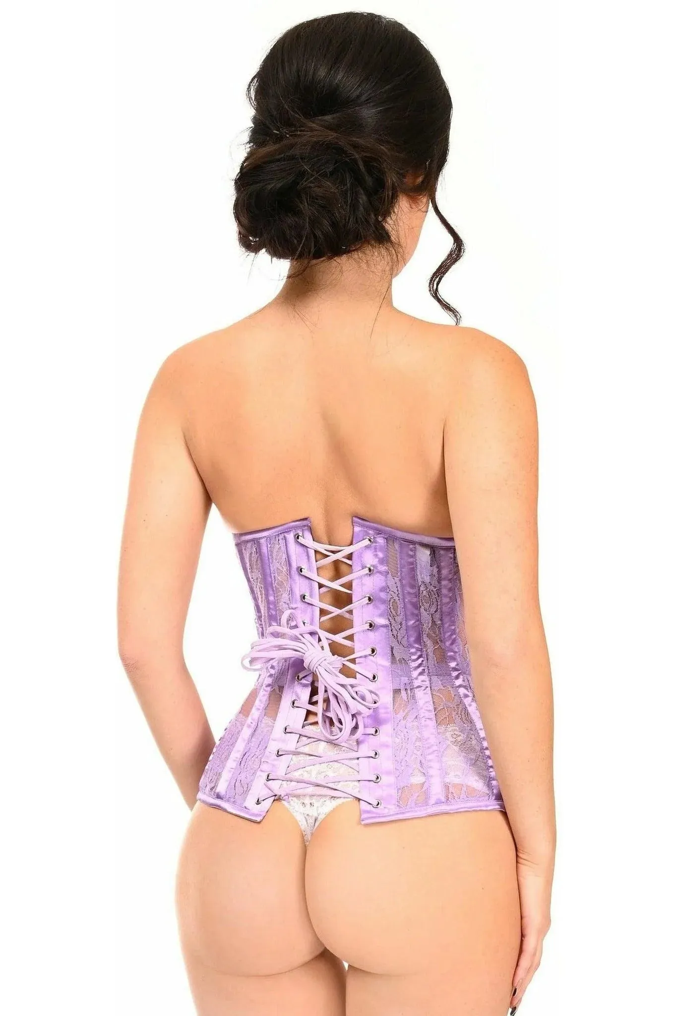 Lavish Sheer Lace Underbust Corset Queen