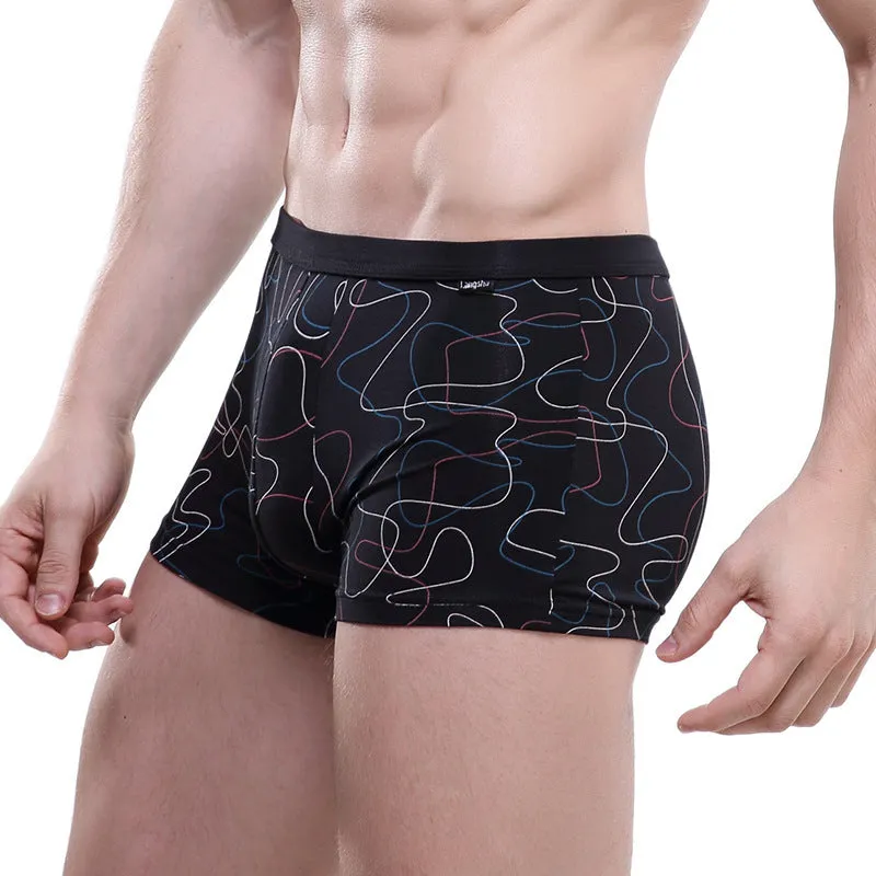 Men's Mid-waist Printed Breathable Shorts