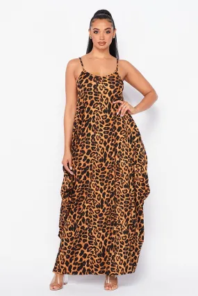 Myra Leopard Tank Maxi Dress