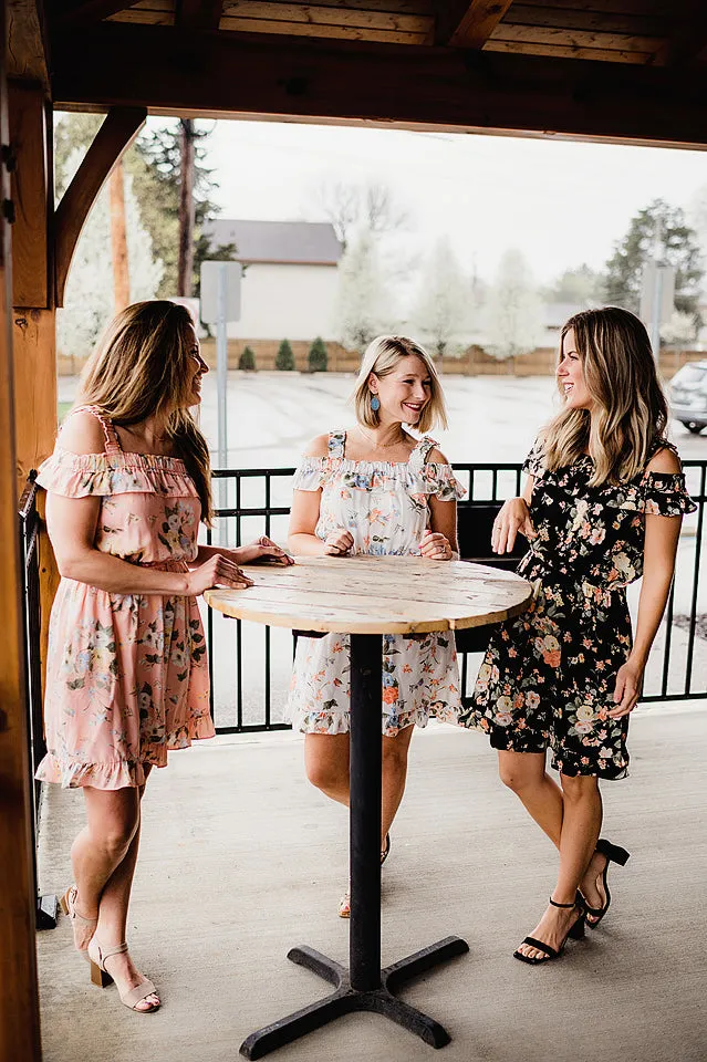 Off Shoulder Floral Dress