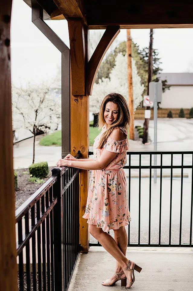 Off Shoulder Floral Dress