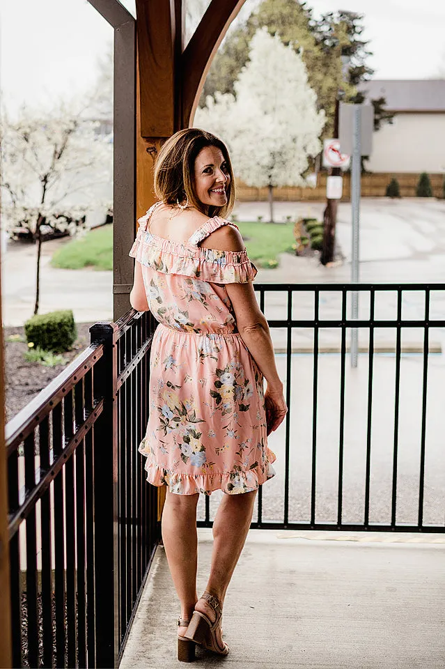 Off Shoulder Floral Dress