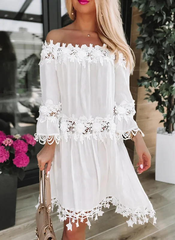 Pretty Graceful Slouchy Classy Tube Off-shoulder Dresses