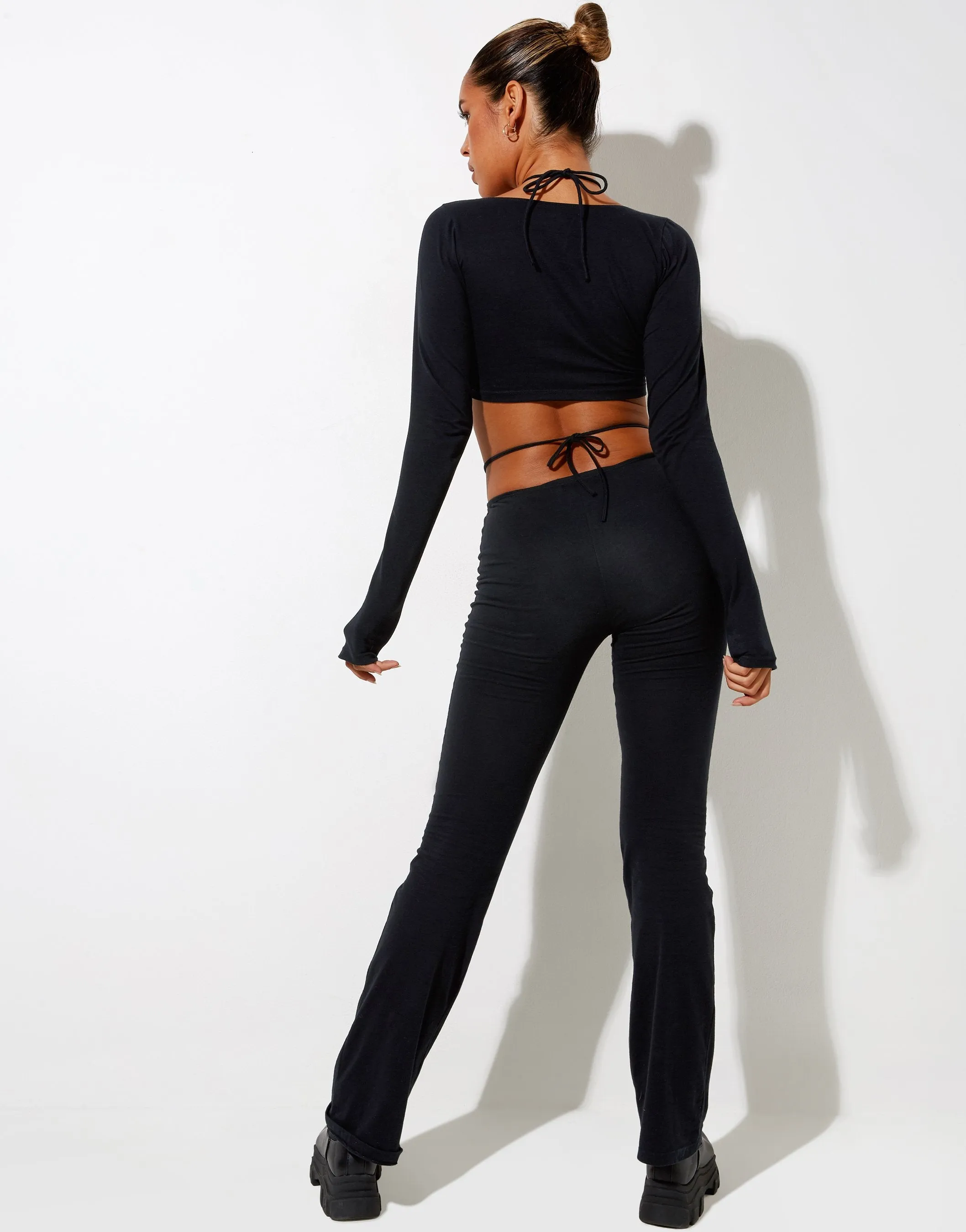 Rana Crop Top in Black