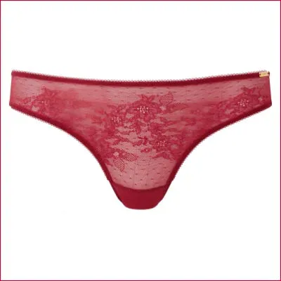 Raspberry Blush Glossies Lace Bikini Panty