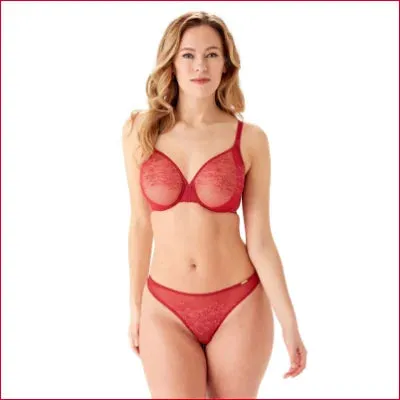 Raspberry Blush Glossies Lace Bikini Panty