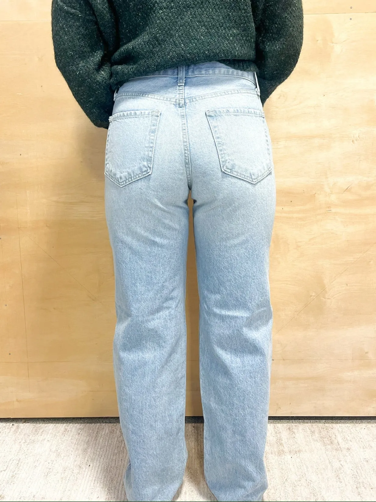 Relaxed Straight Denim Pant