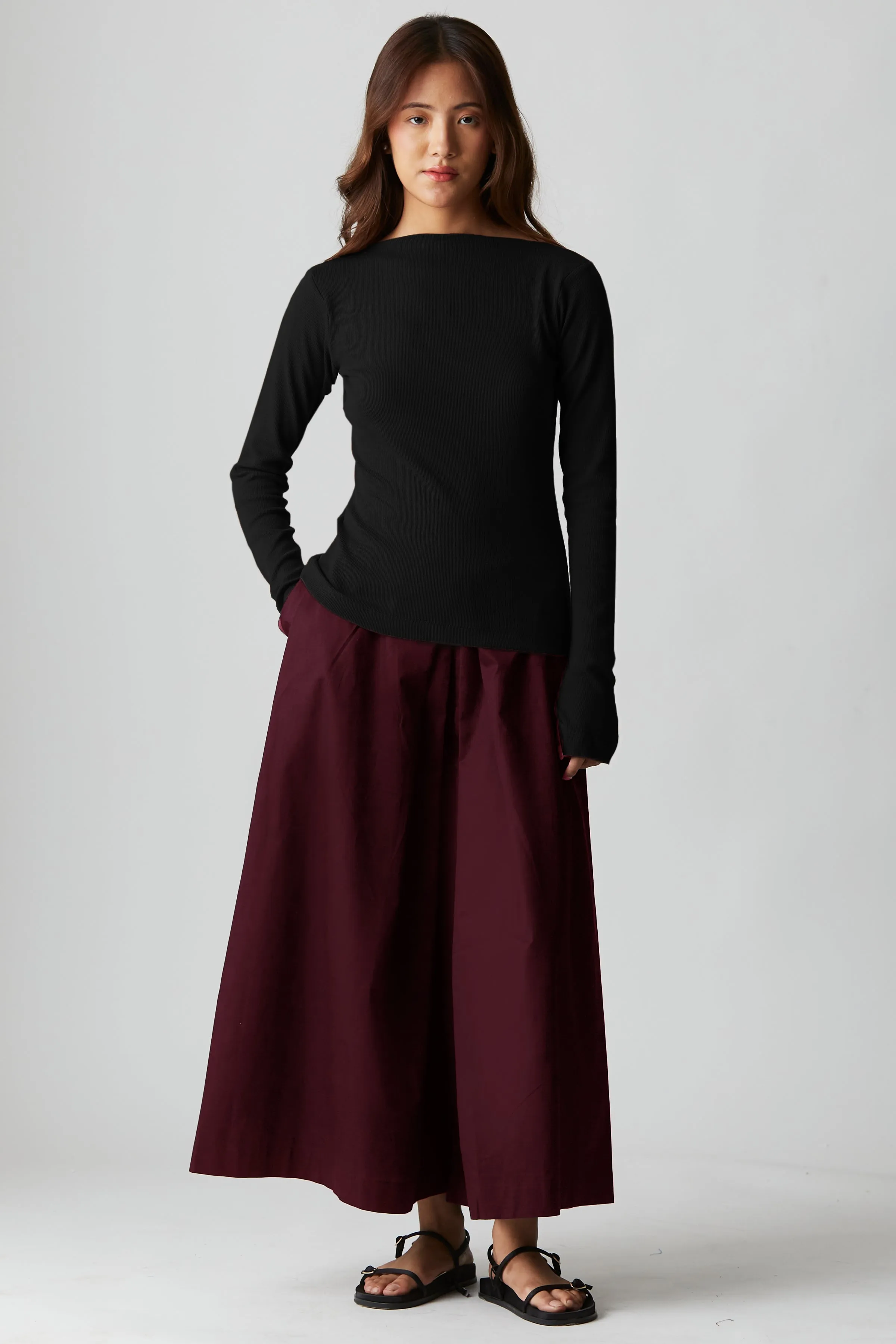 Relaxed Weekend Pants : Merlot