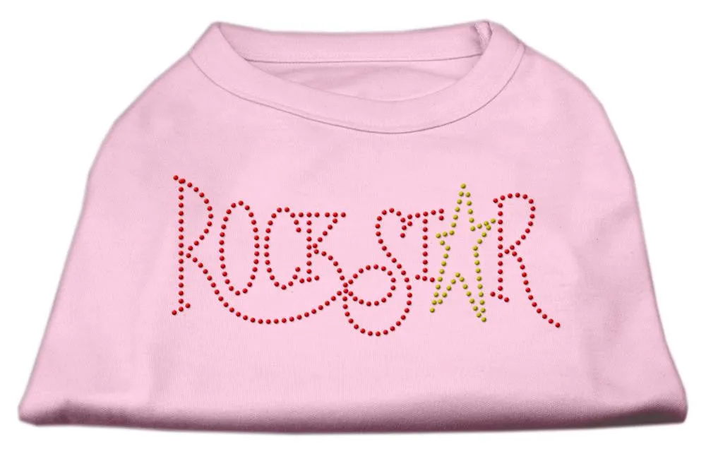 RockStar Rhinestone Shirts Light Pink XS (8)