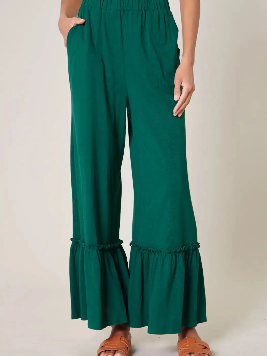 Ryder Ruffle Emerald Pants