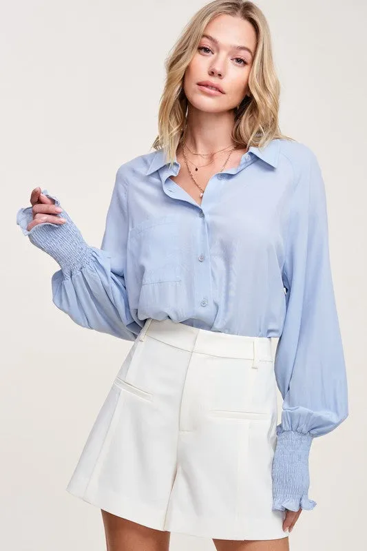 Sky Blue Adella Top