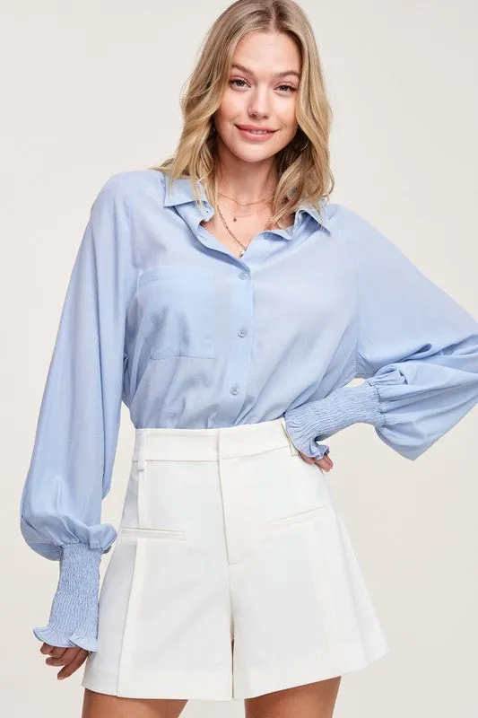 Sky Blue Adella Top