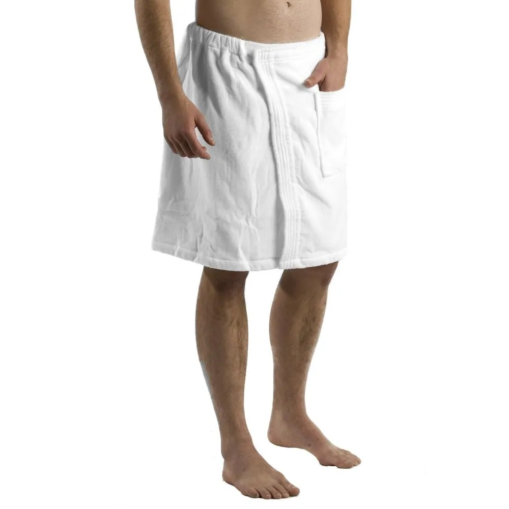 Terry Velour Men's Spa Wrap Towels