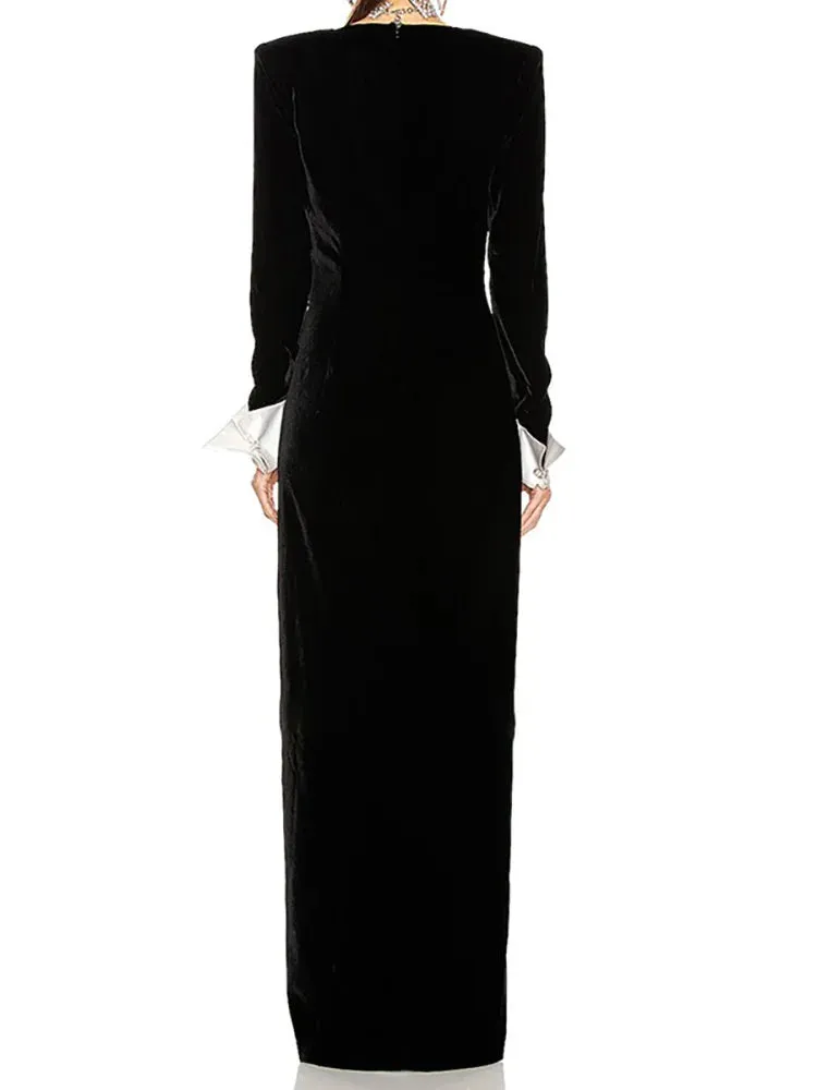 Tia Velvet Maxi Dress