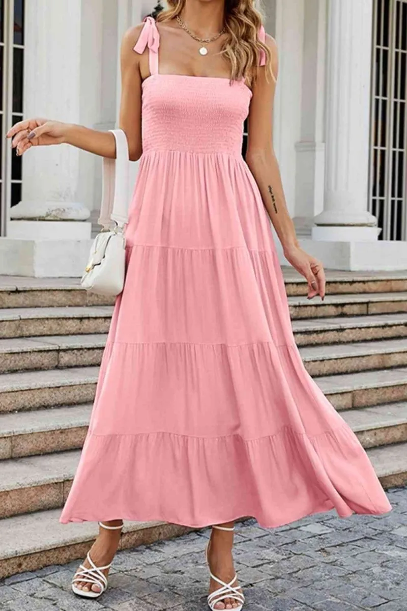 Whimsical Waves Tiered Summer Maxi Dresses