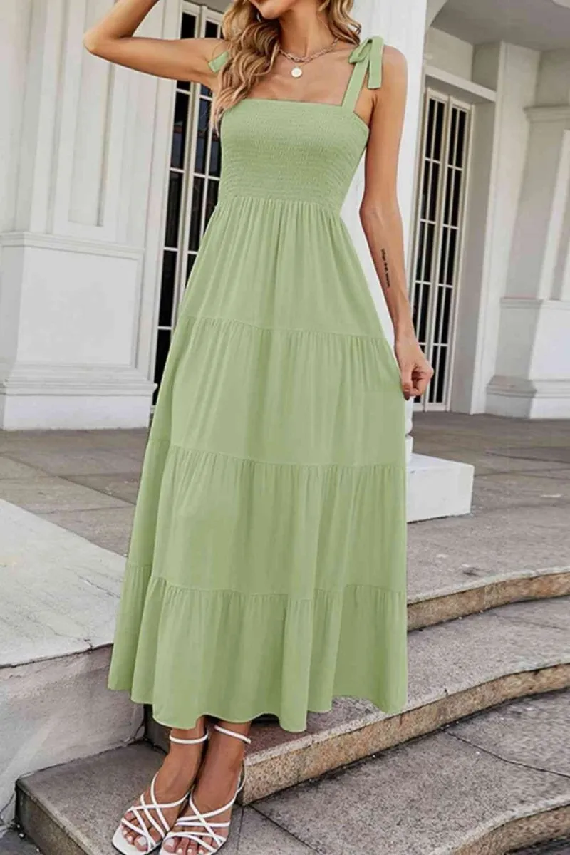 Whimsical Waves Tiered Summer Maxi Dresses