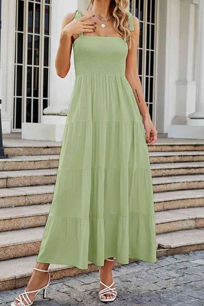 Whimsical Waves Tiered Summer Maxi Dresses