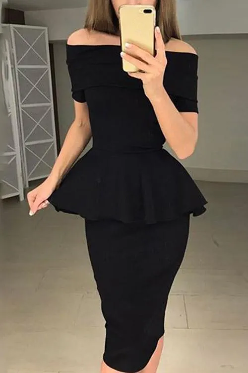 Wholesale Off The Shoulder Short Sleeve Dresses