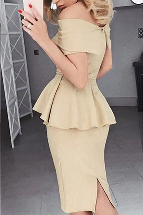 Wholesale Off The Shoulder Short Sleeve Dresses